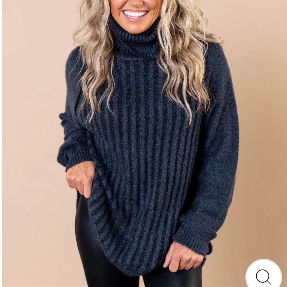 Free People Big City Turtleneck Sweater S NWT - Picture 5 of 15